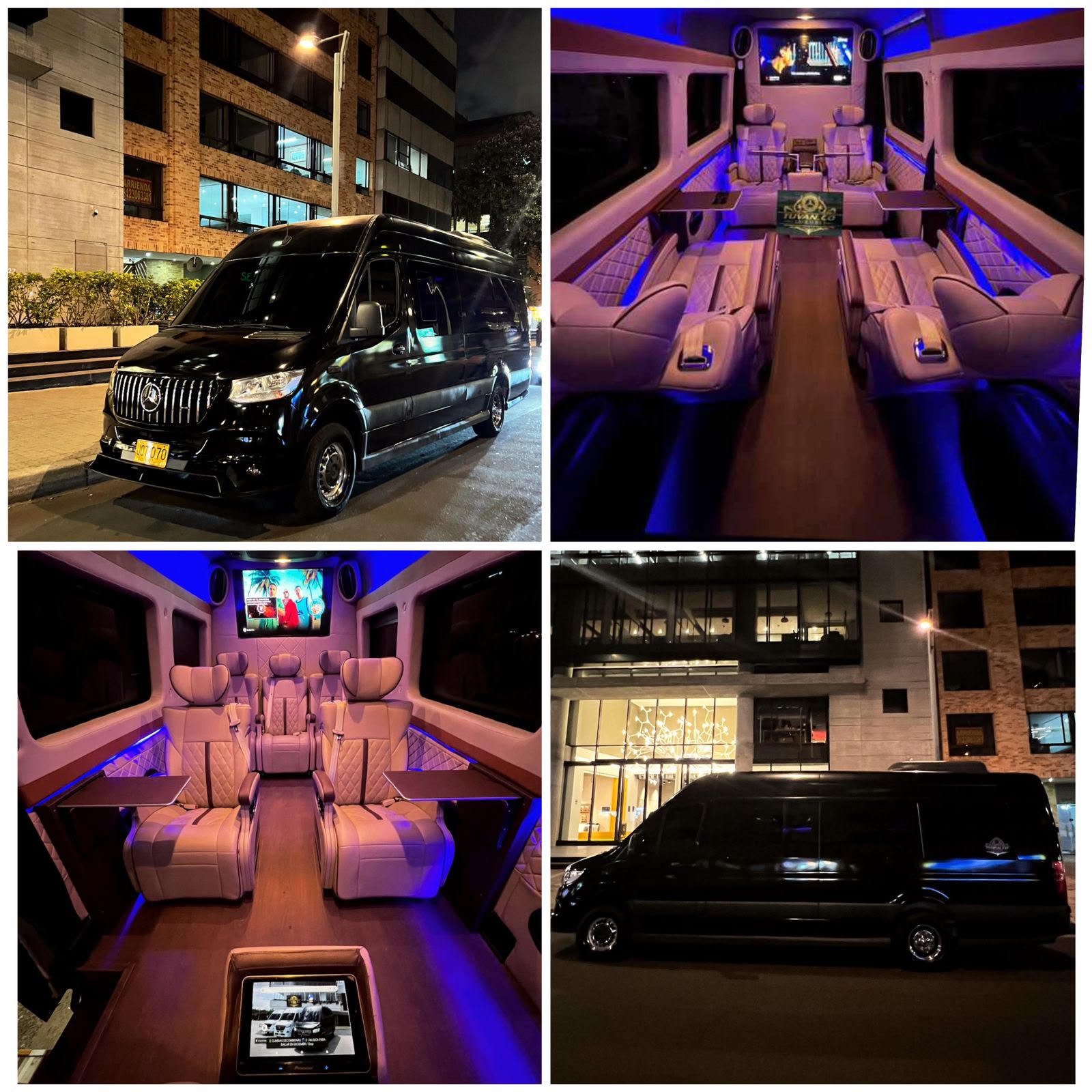 Sprinter ejecutiva Tuvan — exterior e interior de lujo
